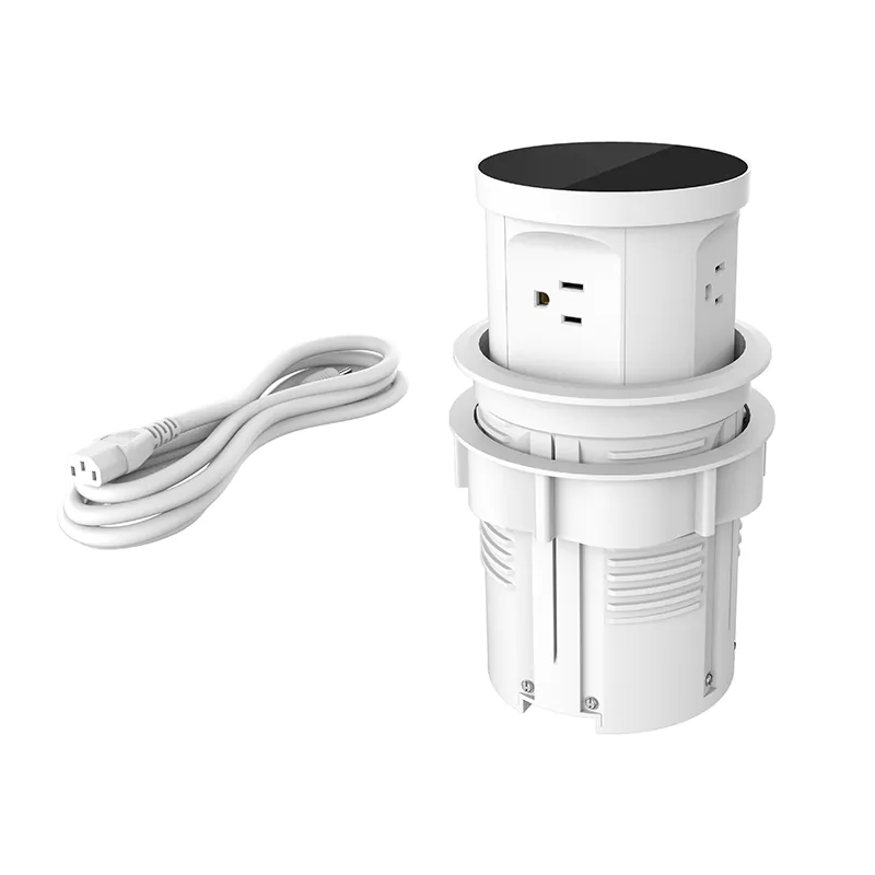 4 ieșiri de intrare din plastic pentru birou